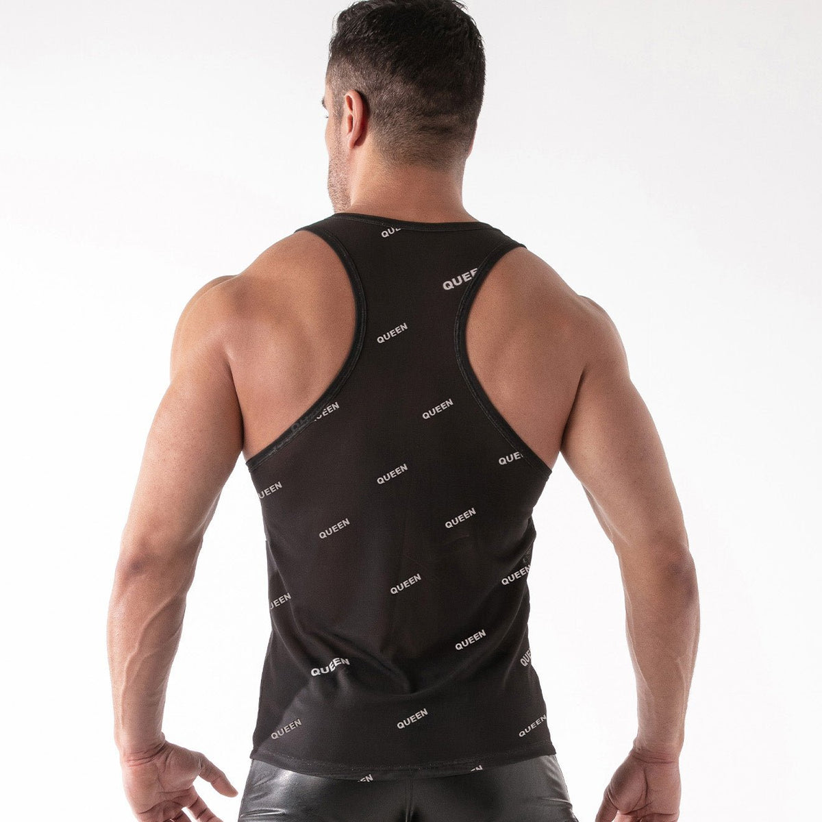 ID Mesh-Tanktop – Queen Schwarz-1
