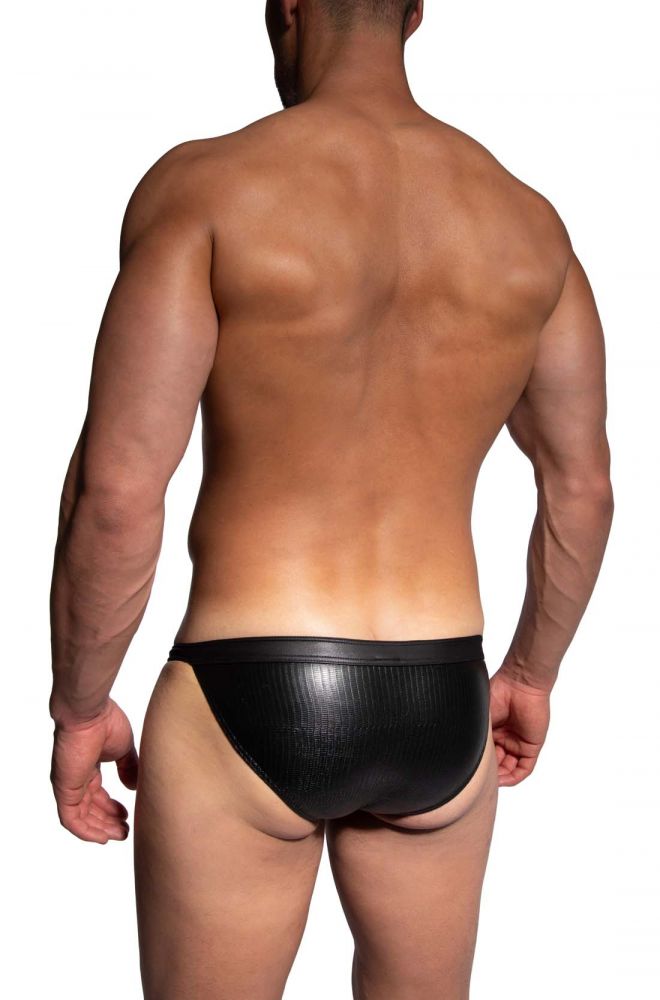 Herren Micro Tanga M2482 schwarz in Reptil-Optik