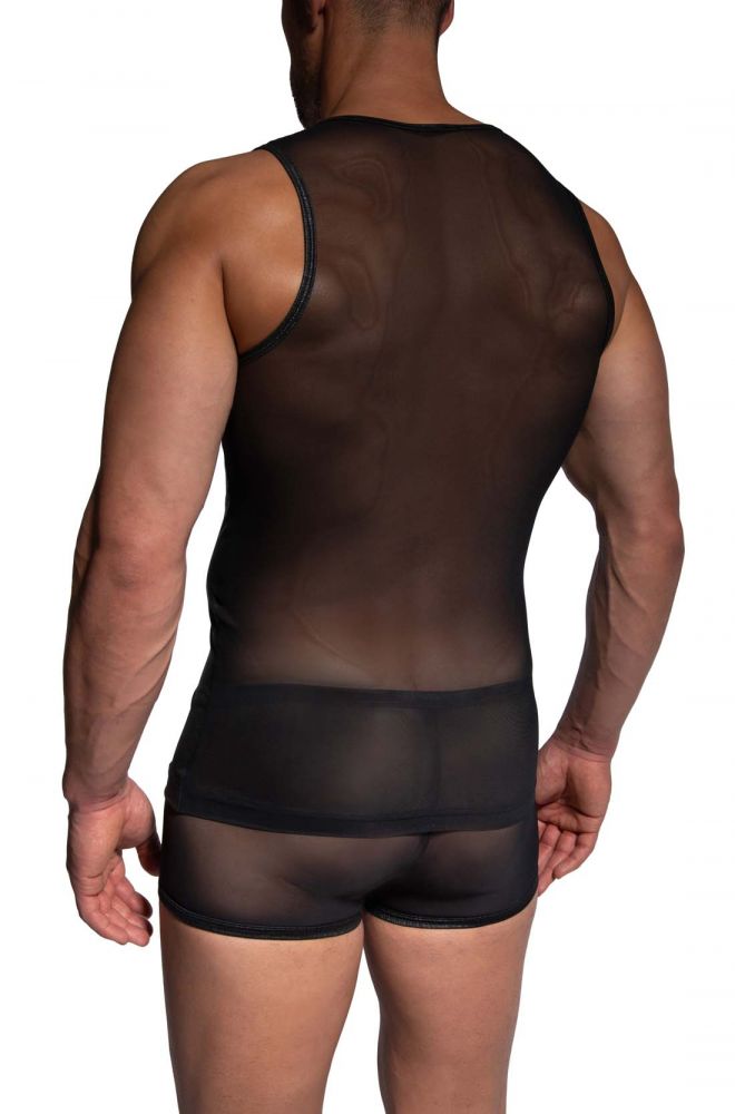 Tank Top M2484 – körpernahes Herren-Tanktop schwarz - MANSTORE - Shop Deutschland Noodosz