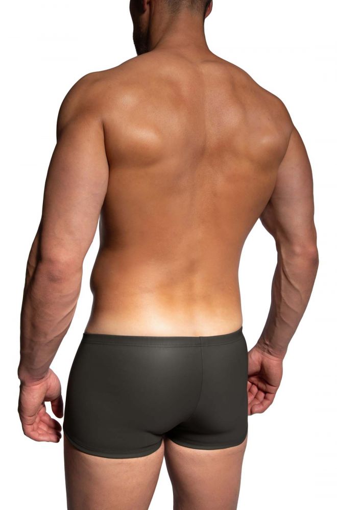 Micro Pants M2486 Olive in Lederoptik - MANSTORE - Shop Deutschland Noodosz