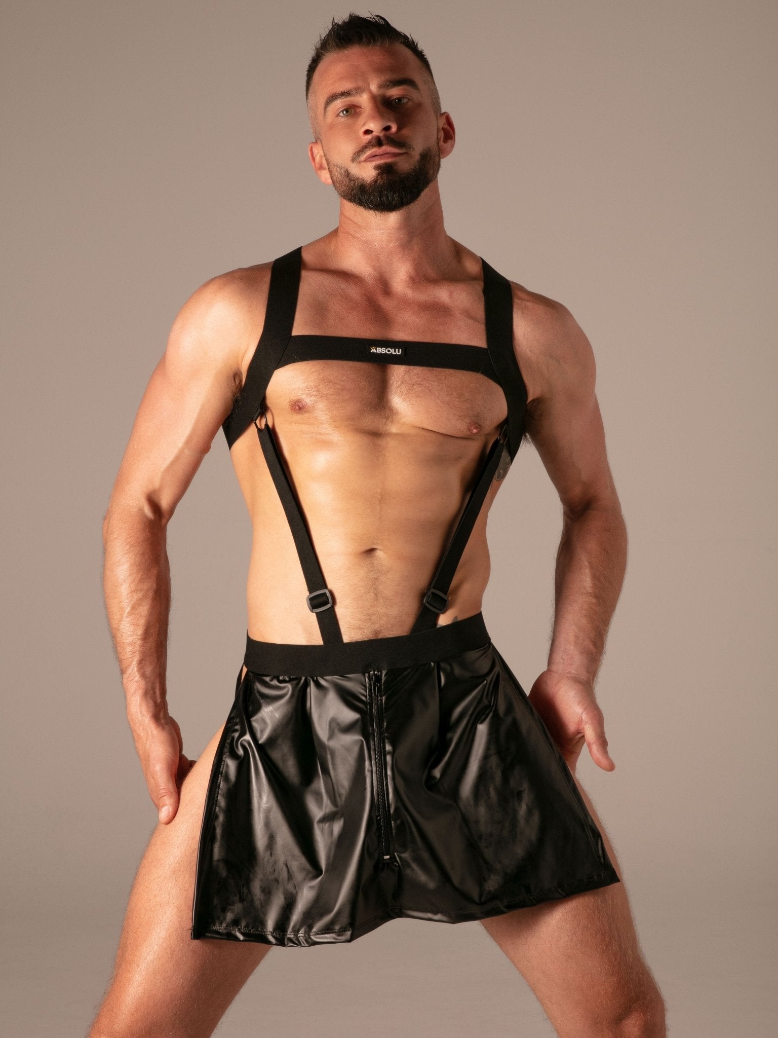 Master Zip Apron, Faltenrock & Front-Zip - Absolu Male - Shop Deutschland Noodosz