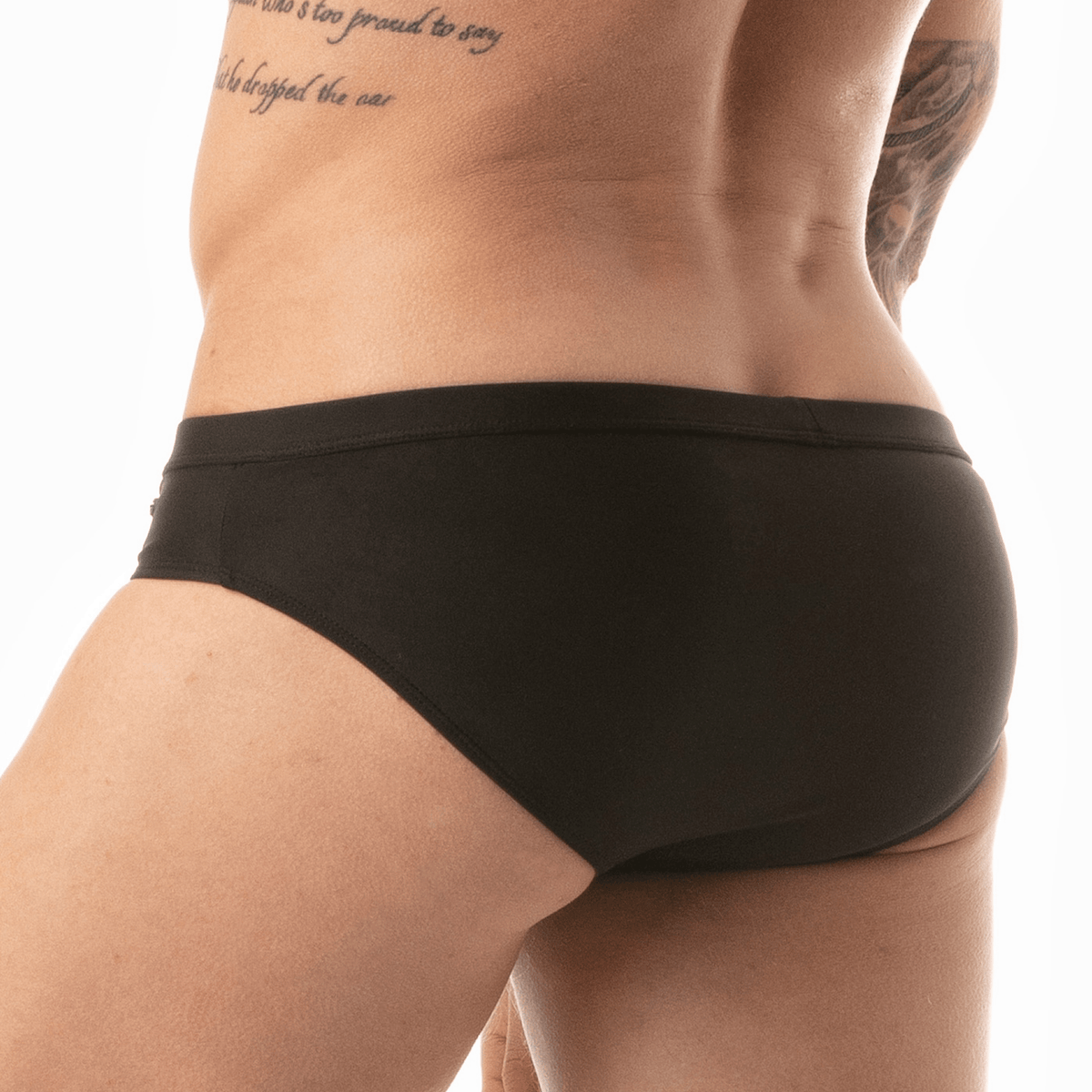 Klassischer Bikini von Swunderwear, Schwarz-1