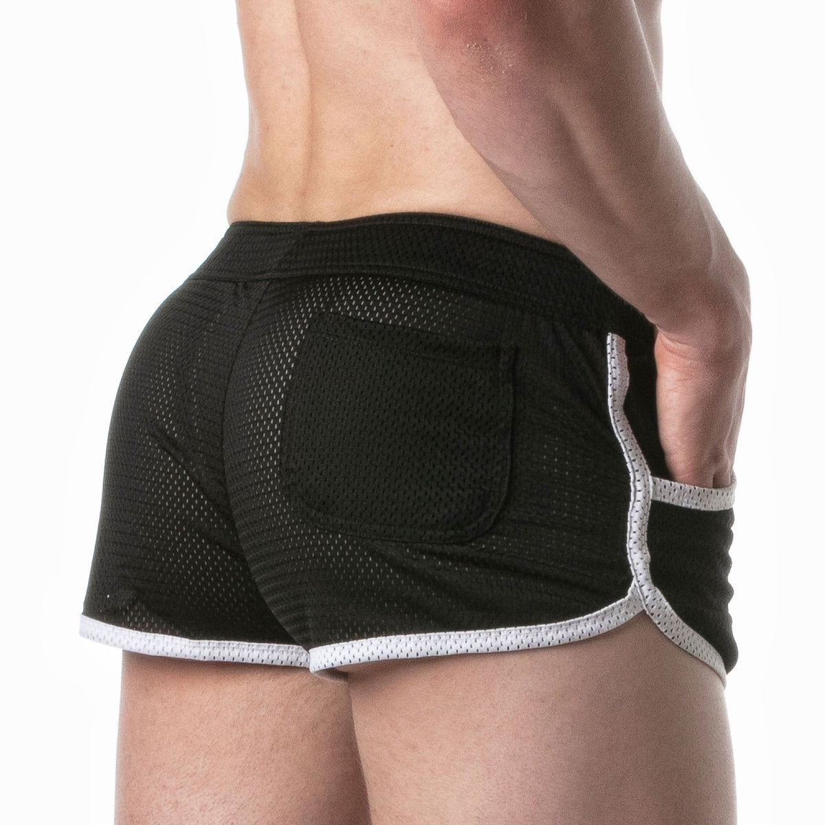 Marathon-Shorts mit weißen Akzenten – 1
