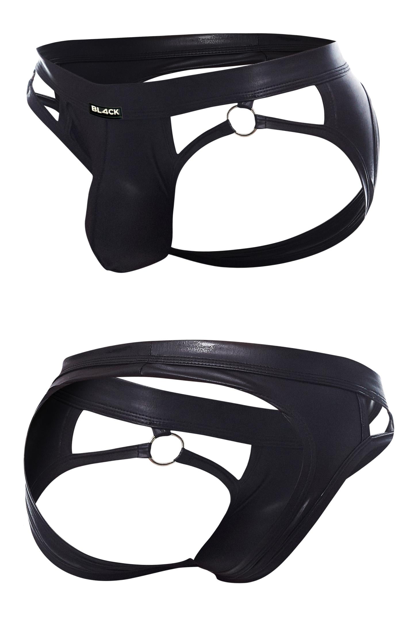 schwarzer Wetlook Jockstrap BL4CK02 - XL-1
