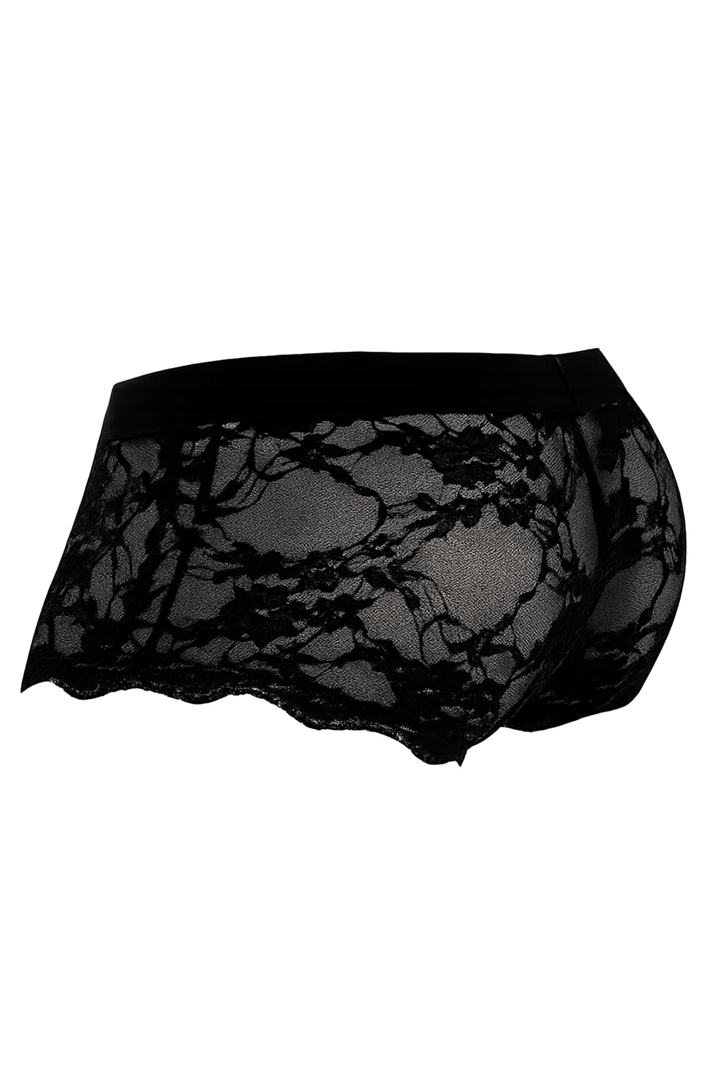 schwarzer Lacey Trunk Shorts C4MRAV106 - XL-1