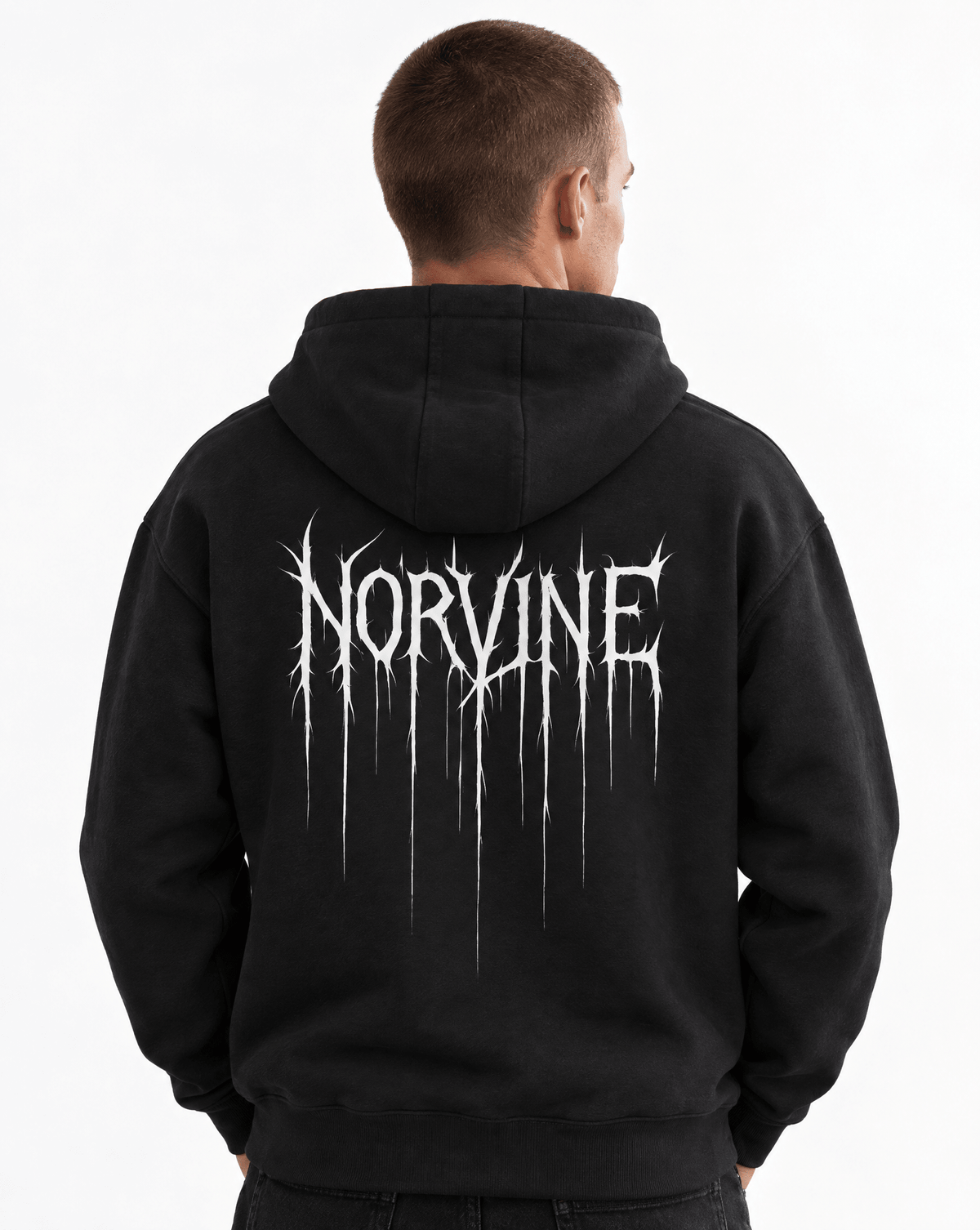 Norvine Zip Hoodie Herren mit großem Rückenprint - Norvine - Shop Deutschland Noodosz