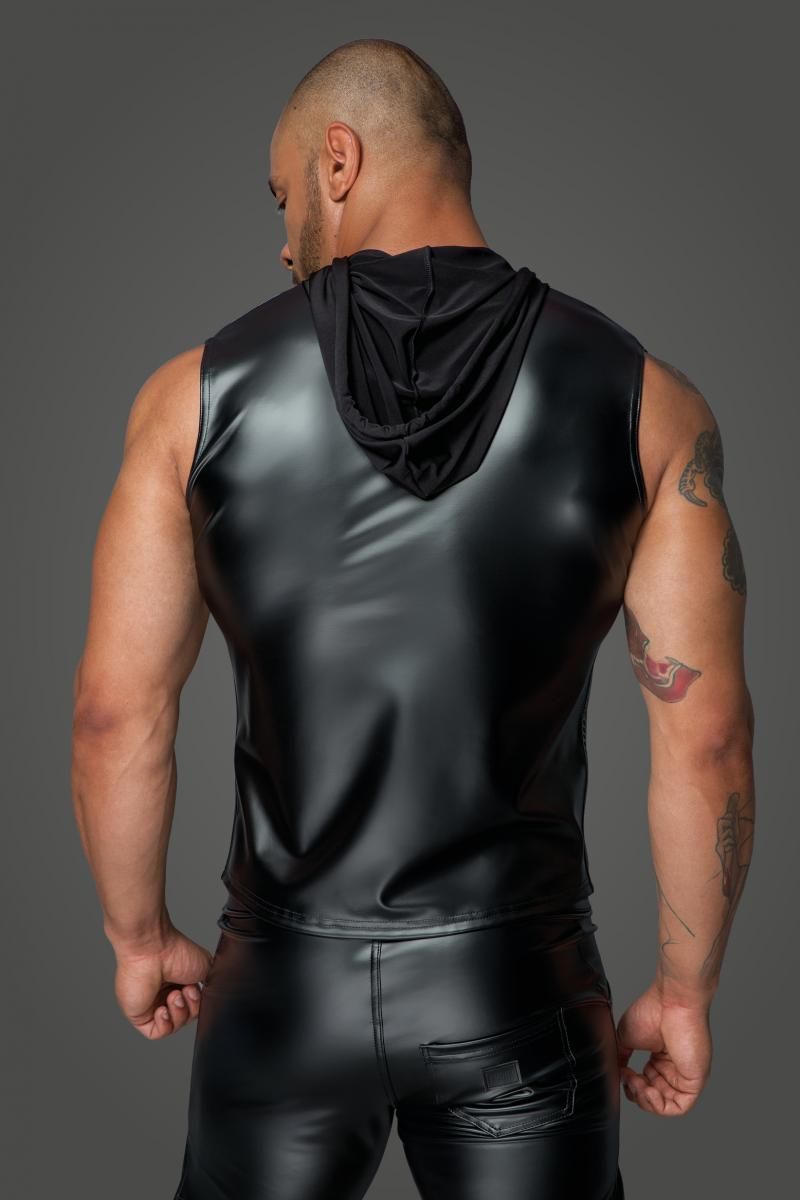 Kapuzenshirt mit Zwei-Wege Zipper H062 - 3XL - Noir Handmade Men - Shop Deutschland Noodosz