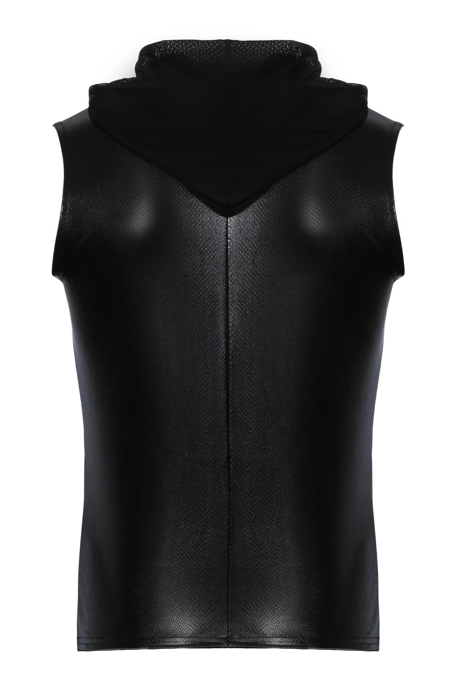 Kapuzenshirt mit Zwei-Wege Zipper H066 - 3XL - Noir Handmade Men - Shop Deutschland Noodosz