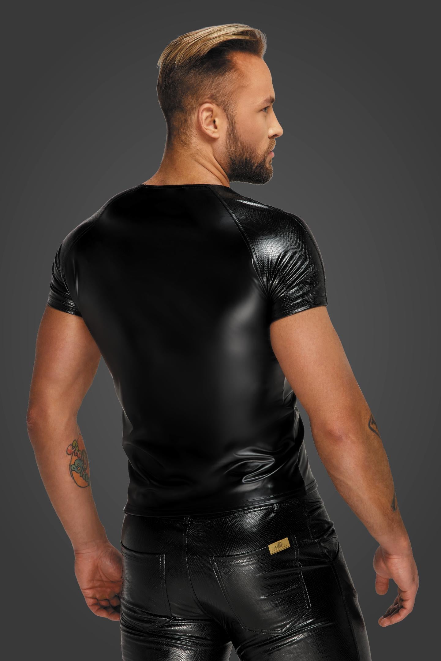 Herren T-Shirt H070 - 3XL - Noir Handmade Men - Shop Deutschland Noodosz