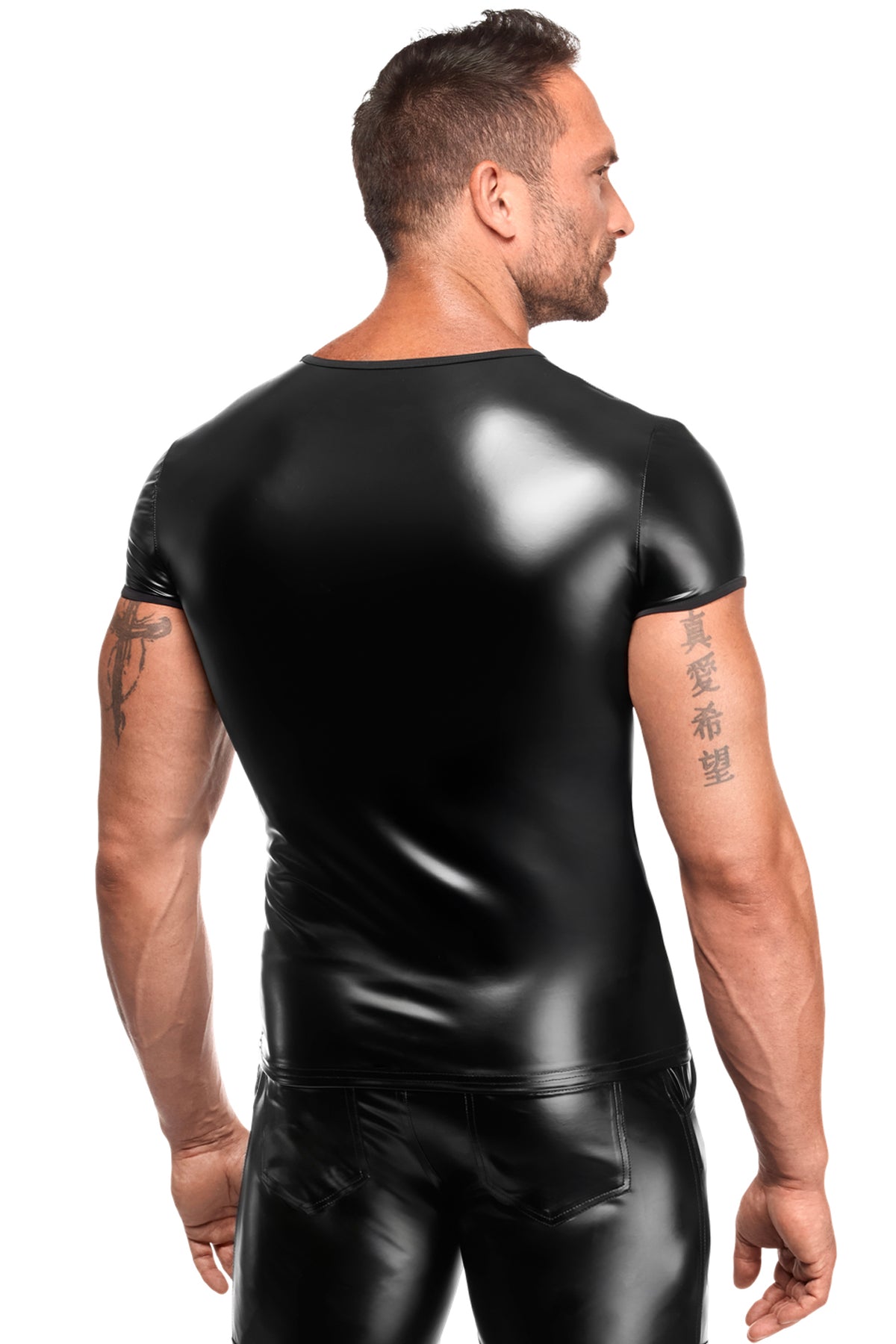 Herren T-Shirt H084 - 3XL - Noir Handmade Men - Shop Deutschland Noodosz