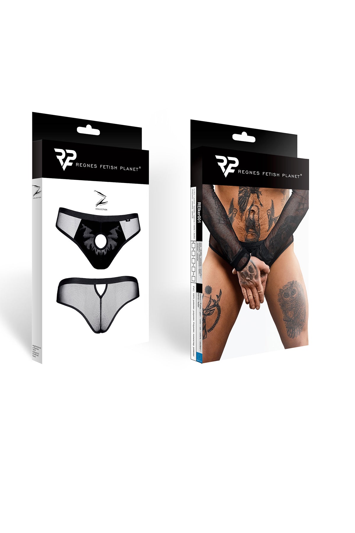 Netz-Slip ouvert REIker001 schwarz - 2XL - Regnes Fetish Planet - Shop Deutschland Noodosz