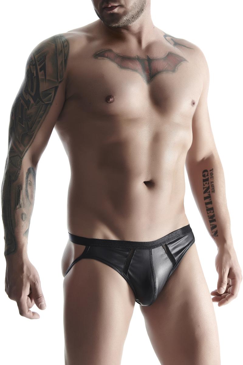 Jock Slip BRI022 schwarz - XXL - Regnes Fetish Planet - Shop Deutschland Noodosz