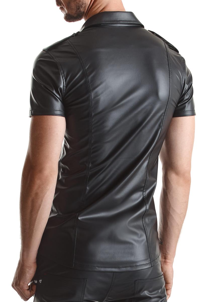 Herren Hemd RMLuca001 schwarz - 8XL - Regnes Fetish Planet - Shop Deutschland Noodosz