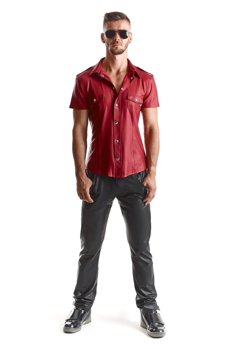 Herren Hemd RMCarlo001 rot - 8XL - Regnes Fetish Planet - Shop Deutschland Noodosz