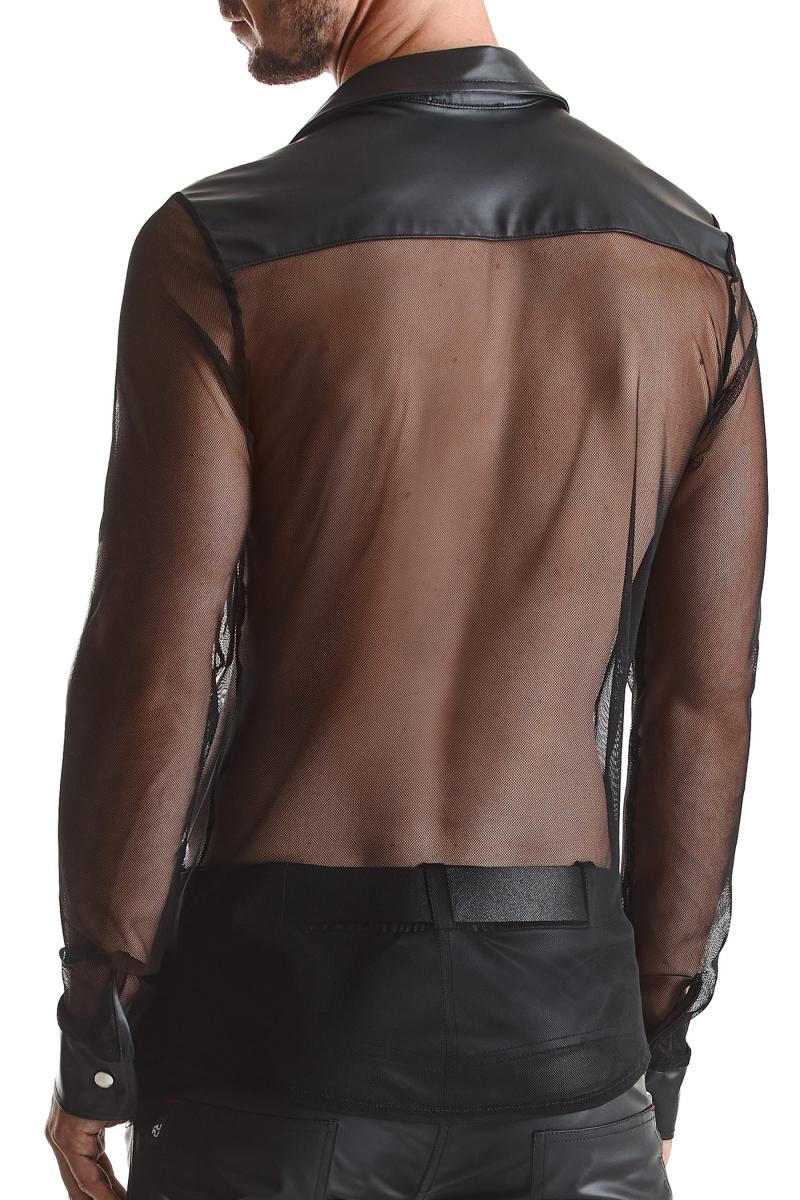 Herren Hemd RMCesare001 schwarz - 5XL - Regnes Fetish Planet - Shop Deutschland Noodosz