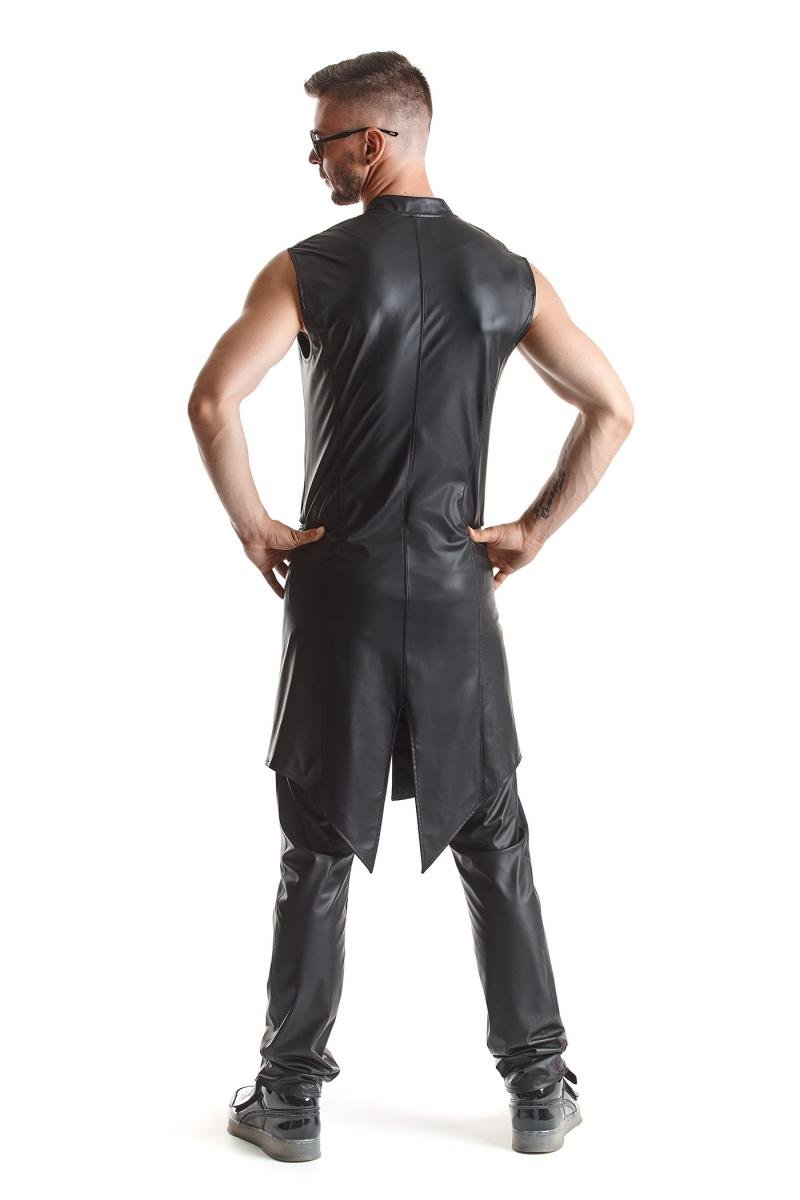 halblanger Herren Mantel RMMarco001 schwarz - XXL - Regnes Fetish Planet - Shop Deutschland Noodosz