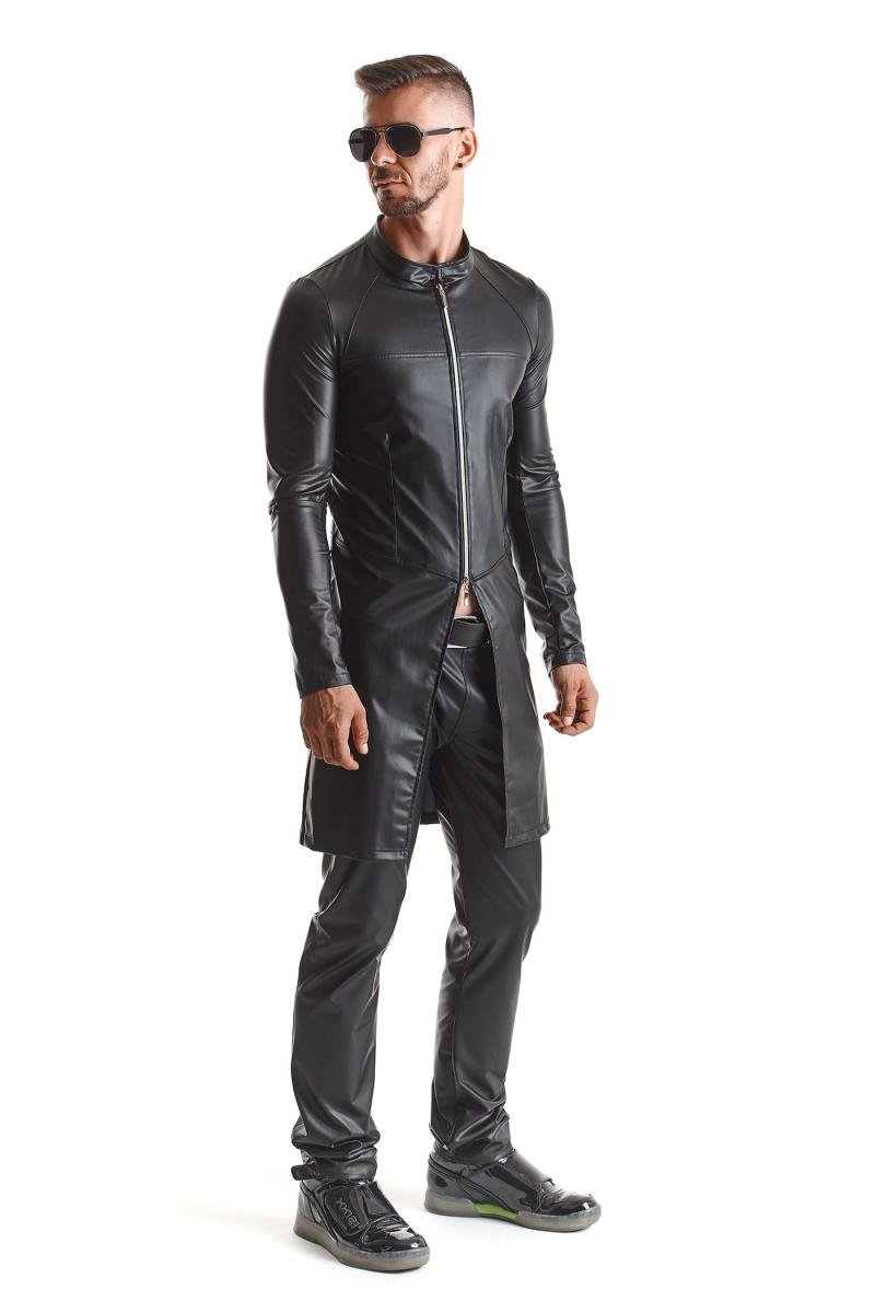 Herren Mantel RMMario001 schwarz - XXL - Regnes Fetish Planet - Shop Deutschland Noodosz