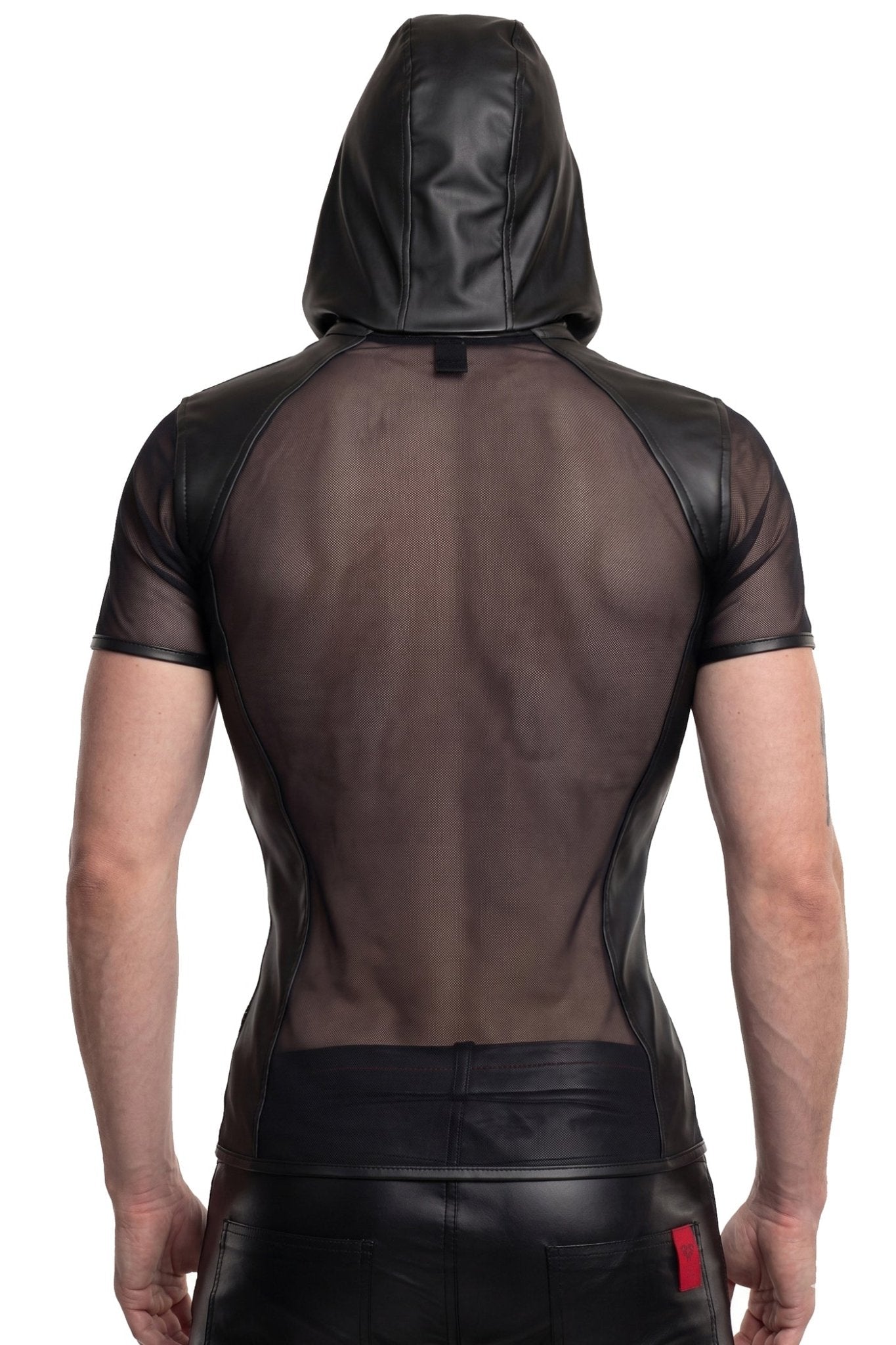 Herren Kapuzen T-Shirt ADGinter001 schwarz - 2XL - Regnes Fetish Planet - Shop Deutschland Noodosz