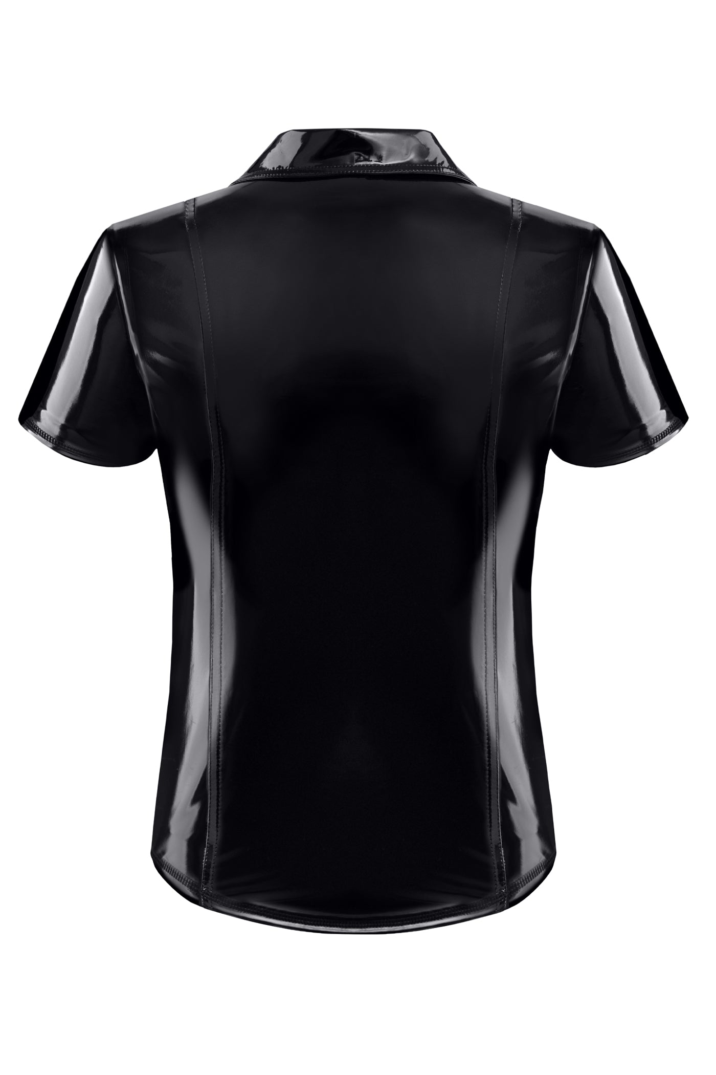 PVC Herren Polo Shirt RMRoccoPVC schwarz - 2XL - Regnes Fetish Planet - Shop Deutschland Noodosz