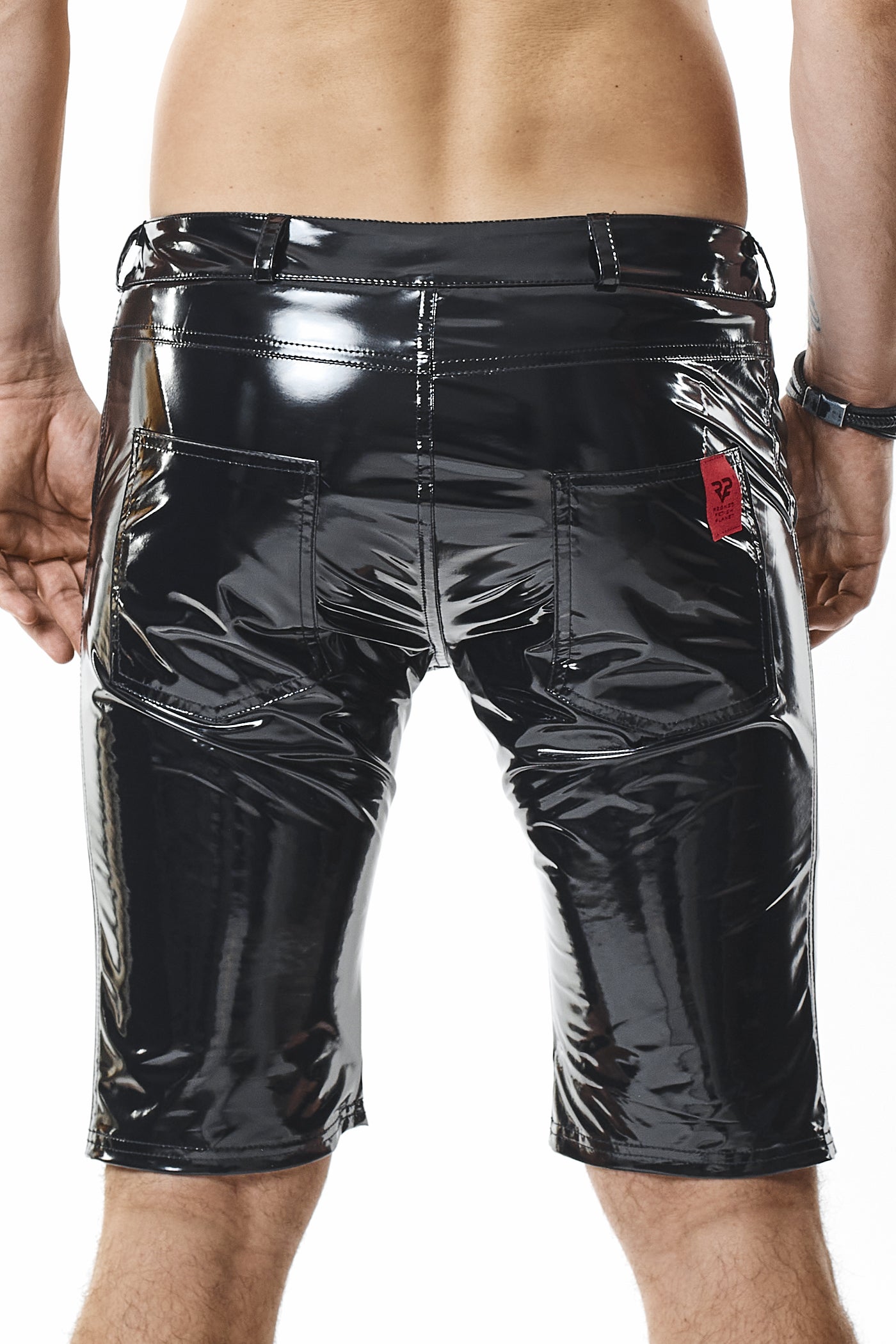 Herren PVC Shorts RMFlavioPVC schwarz - 2XL - Regnes Fetish Planet - Shop Deutschland Noodosz
