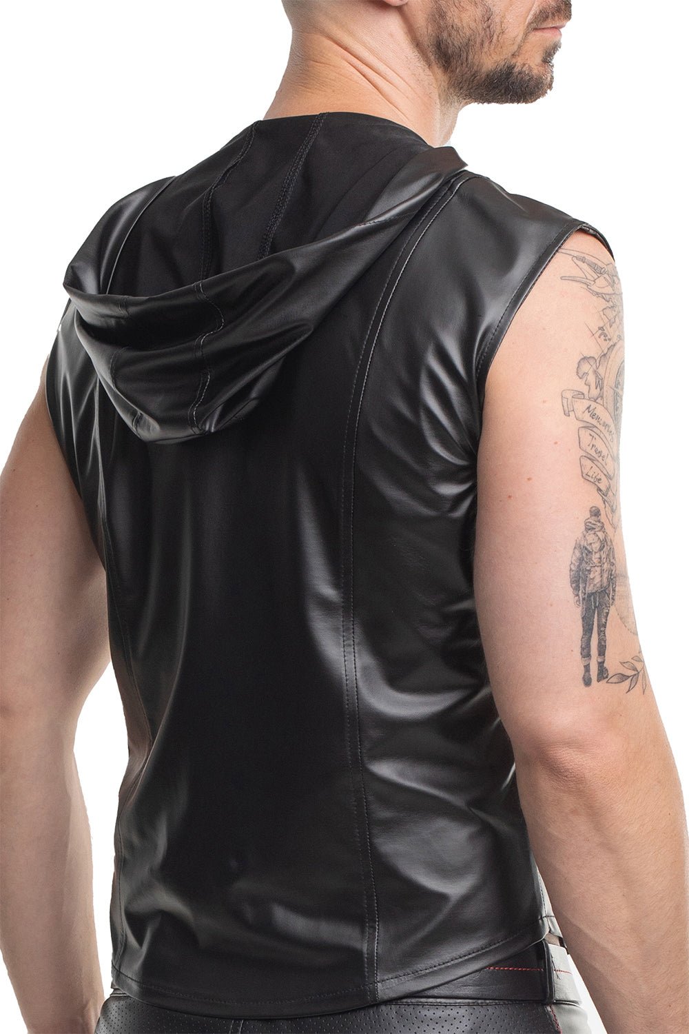 Herren Weste RMDario001 schwarz - 2XL - Regnes Fetish Planet - Shop Deutschland Noodosz