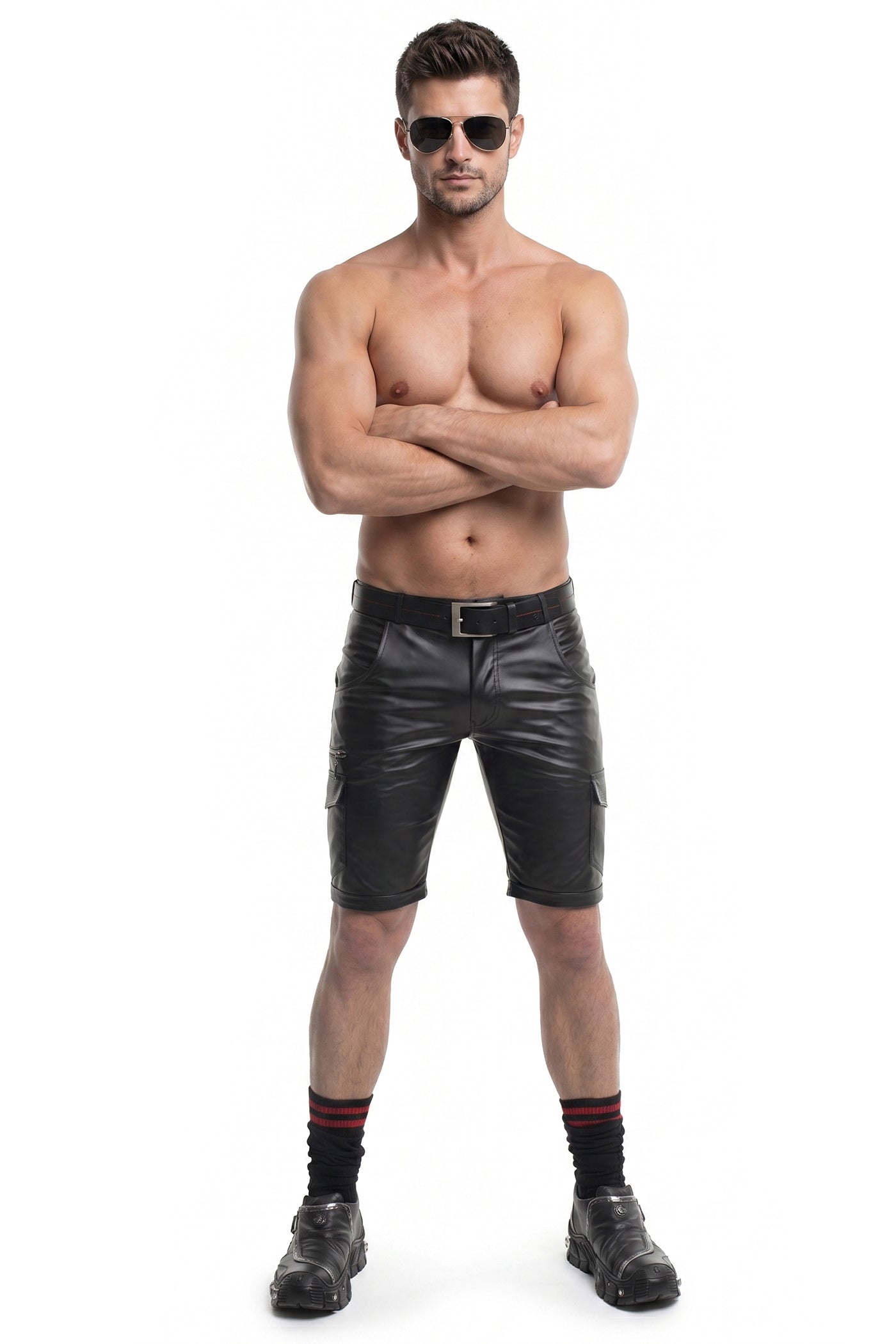 Herren Shorts ADSimone001 schwarz - 2XL - Regnes Fetish Planet - Shop Deutschland Noodosz