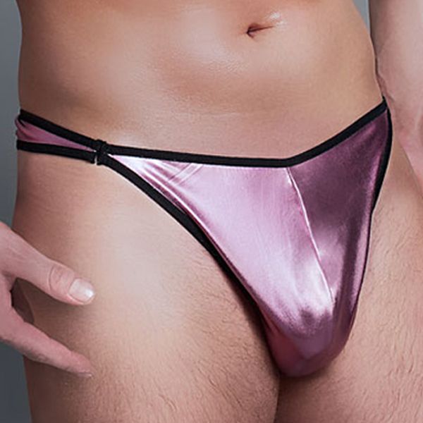 pinker String Tanga MC/9027 Speed XXL/XXXL aus Wetlook Material von Andalea Dessous - Andalea Men's Collection - Shop Deutschland Noodosz