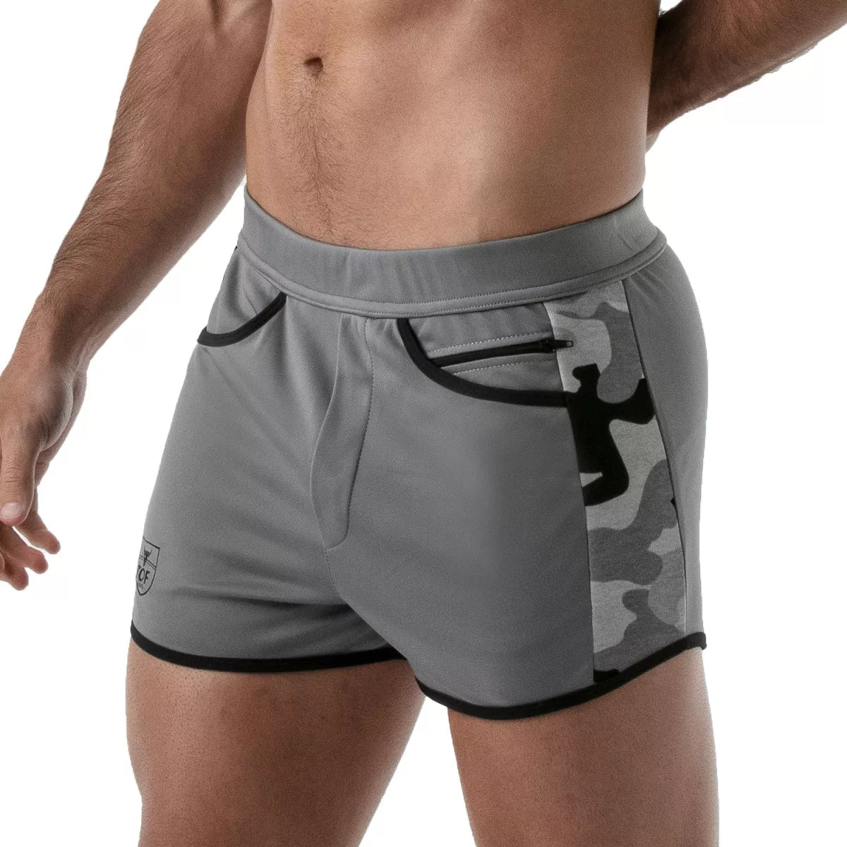Camo Gym Shorts Grau - TOF Paris - Shop Deutschland Noodosz