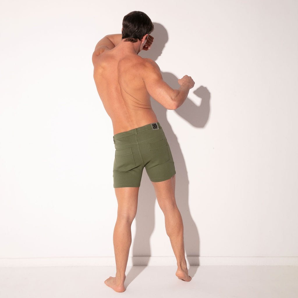 Code 22 - 5 POCKET STRETCH 9712S Chino Shorts Khaki - kurze Hose - Code 22 - Shop Deutschland Noodosz
