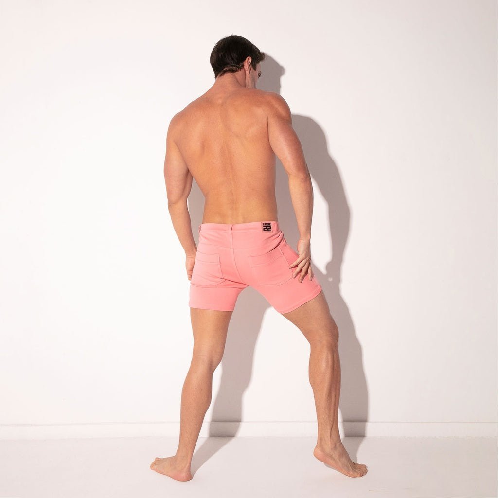 Code 22 - 5 POCKET STRETCH 9712S Chino Shorts Pink - kurze Hose - Code 22 - Shop Deutschland Noodosz