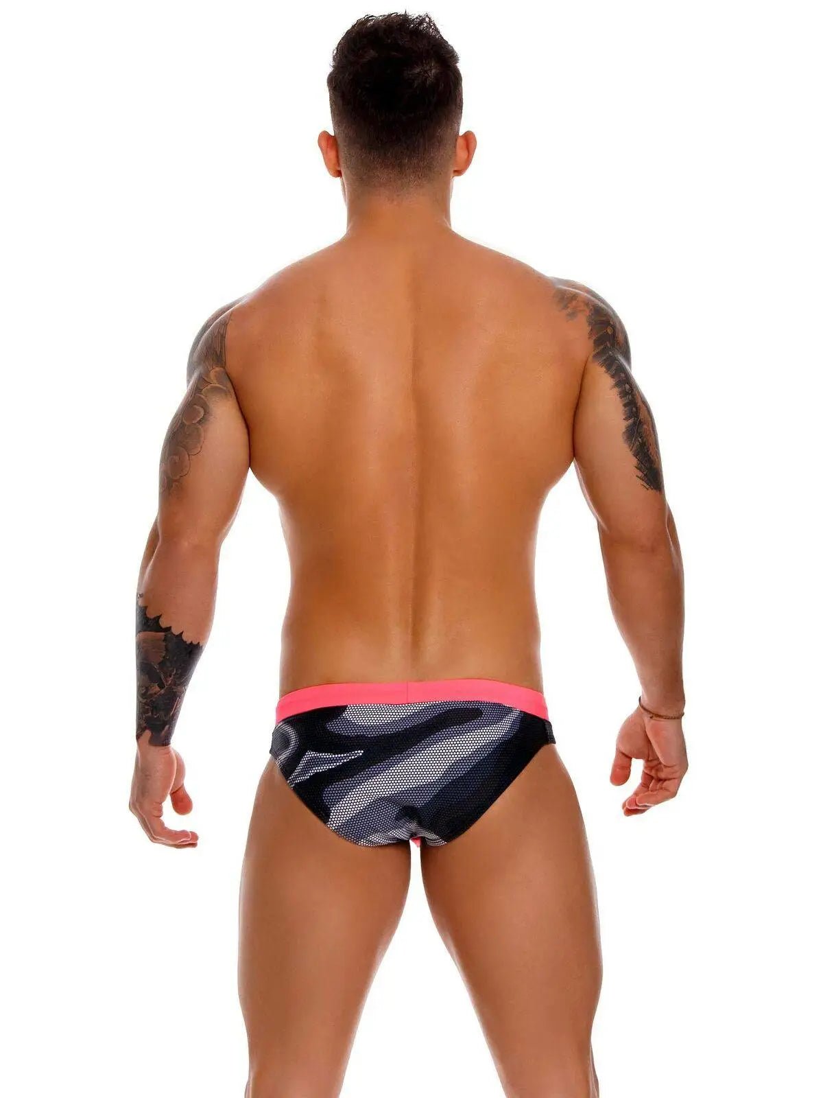 JOR 1143 WAVES Badehose Badeslip Schwimmhose Streifen Hipster Camouflage - noodosz