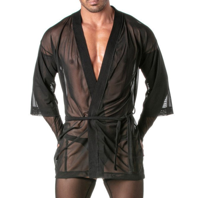 Mesh Kimono Vest For Men - TOF Paris - Shop Deutschland Noodosz