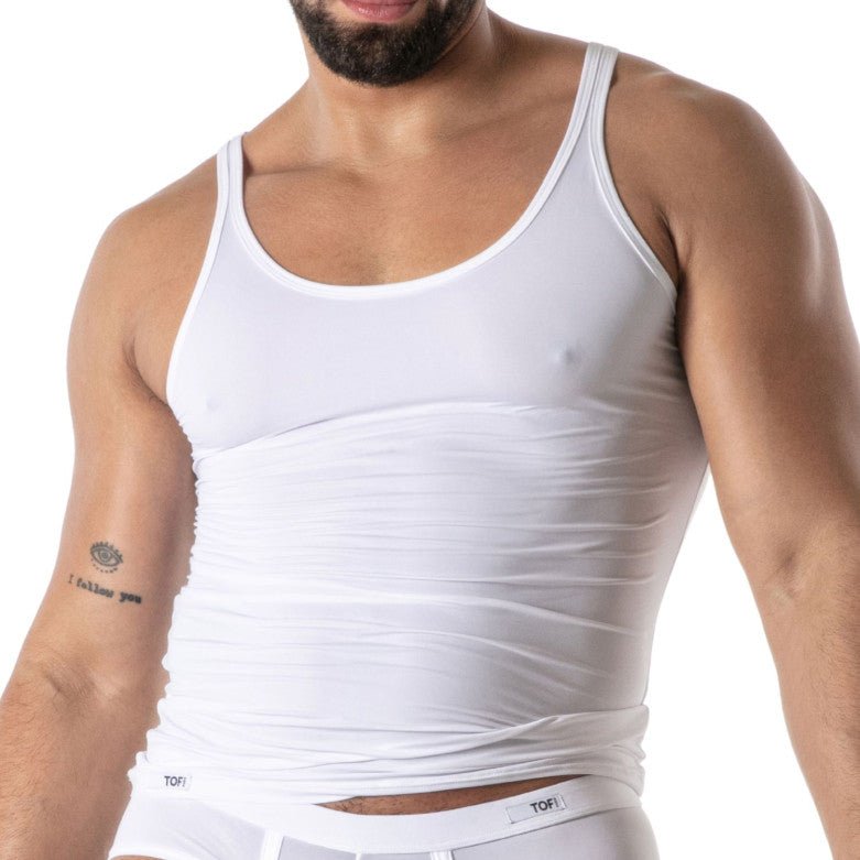 Mon Amour Microfiber Tank Top White - TOF Paris - Shop Deutschland Noodosz