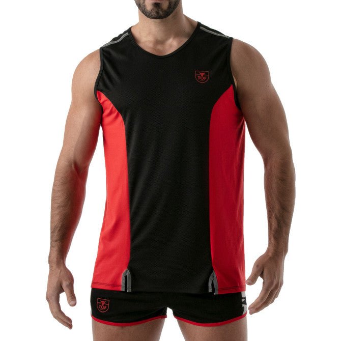Total Protection Tanktop Schwarz - Rot - TOF Paris - Shop Deutschland Noodosz