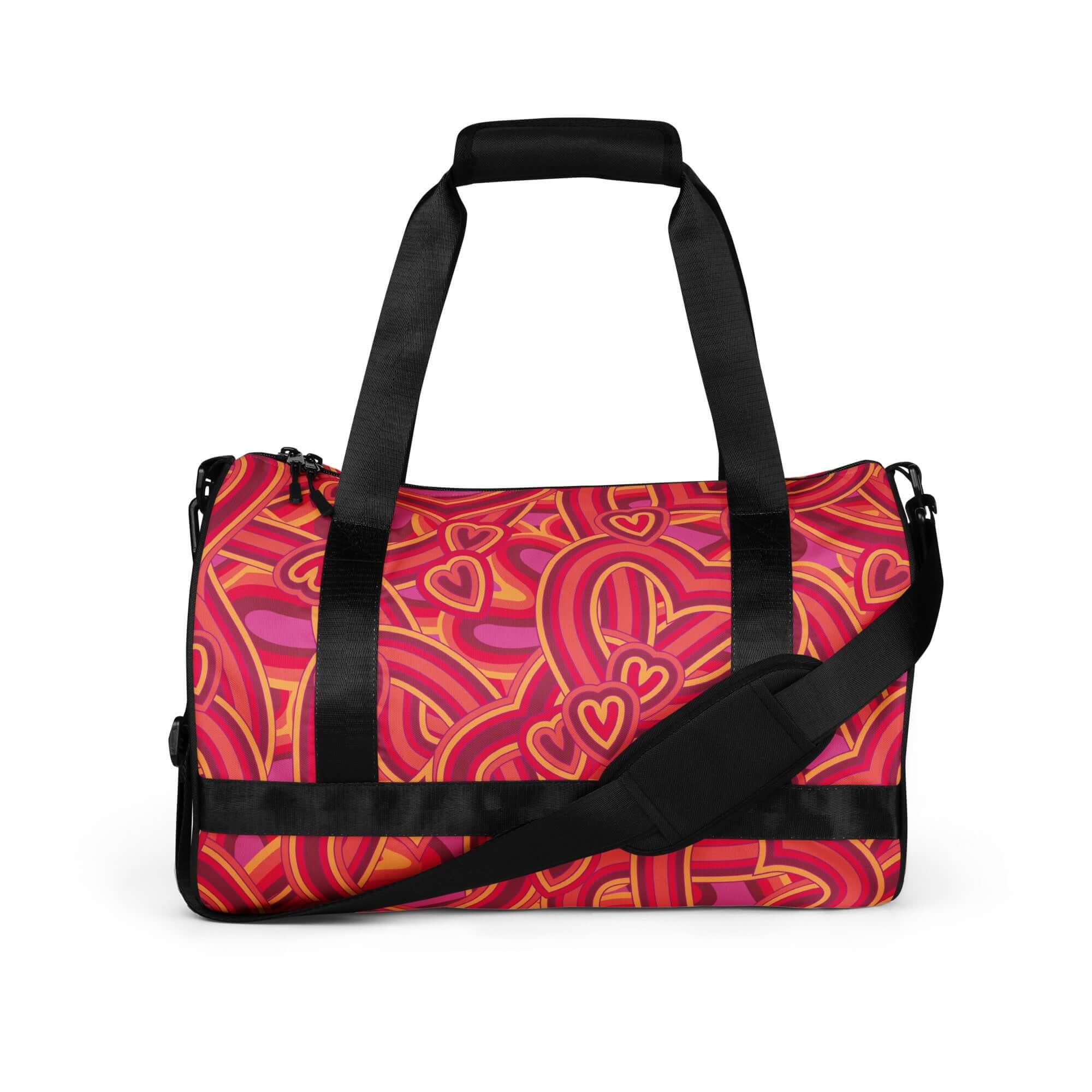 TOV Sporttasche | HEARTS (Rot) - Time Of Vibes - Shop Deutschland Noodosz