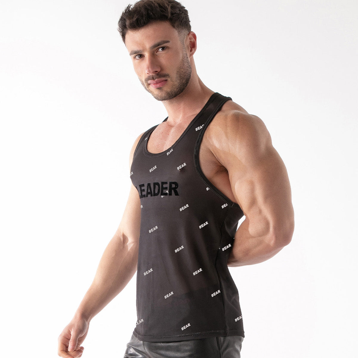 ID Mesh-Tanktop – Bär Schwarz-2