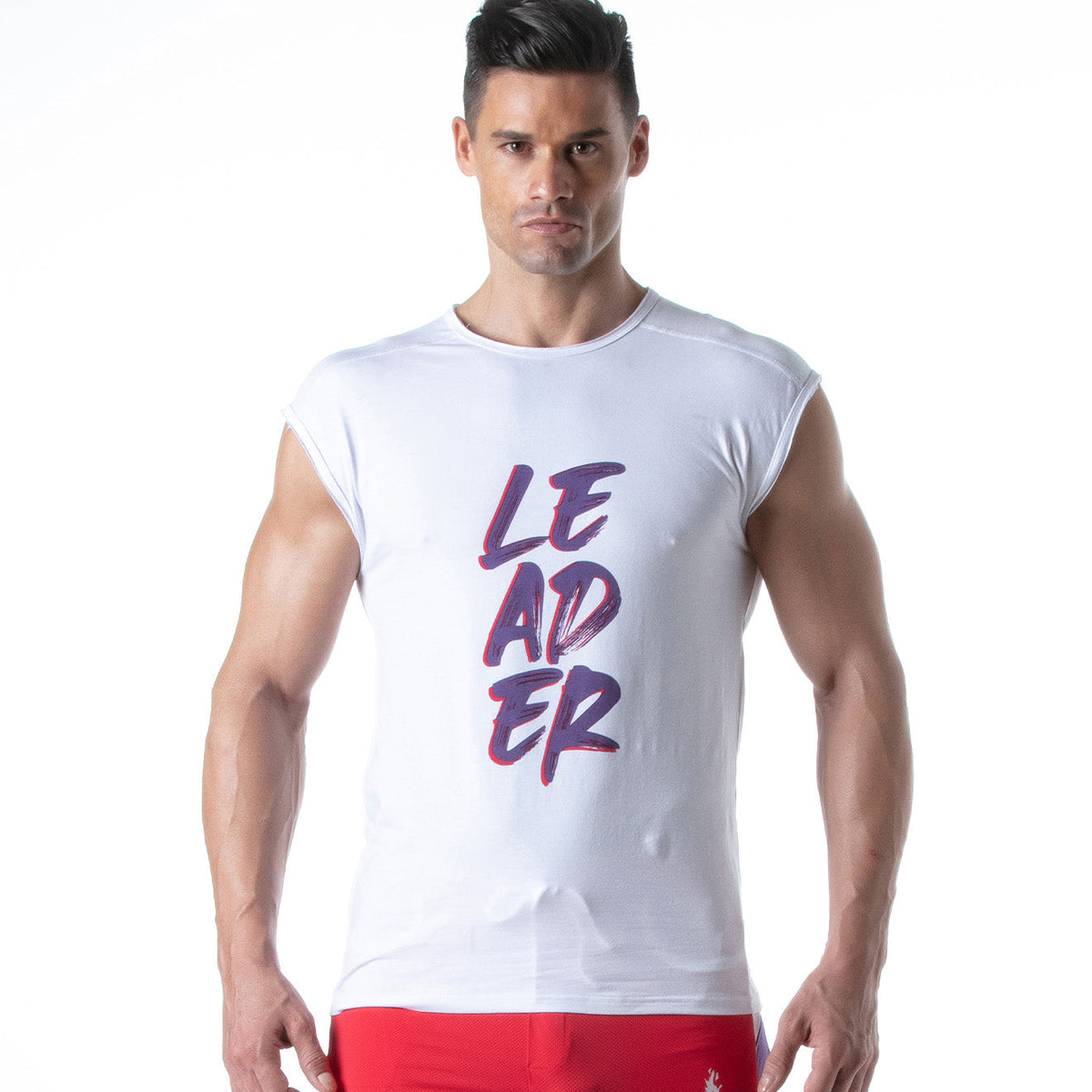Hero LDR T-Shirt Weiß Lila-0