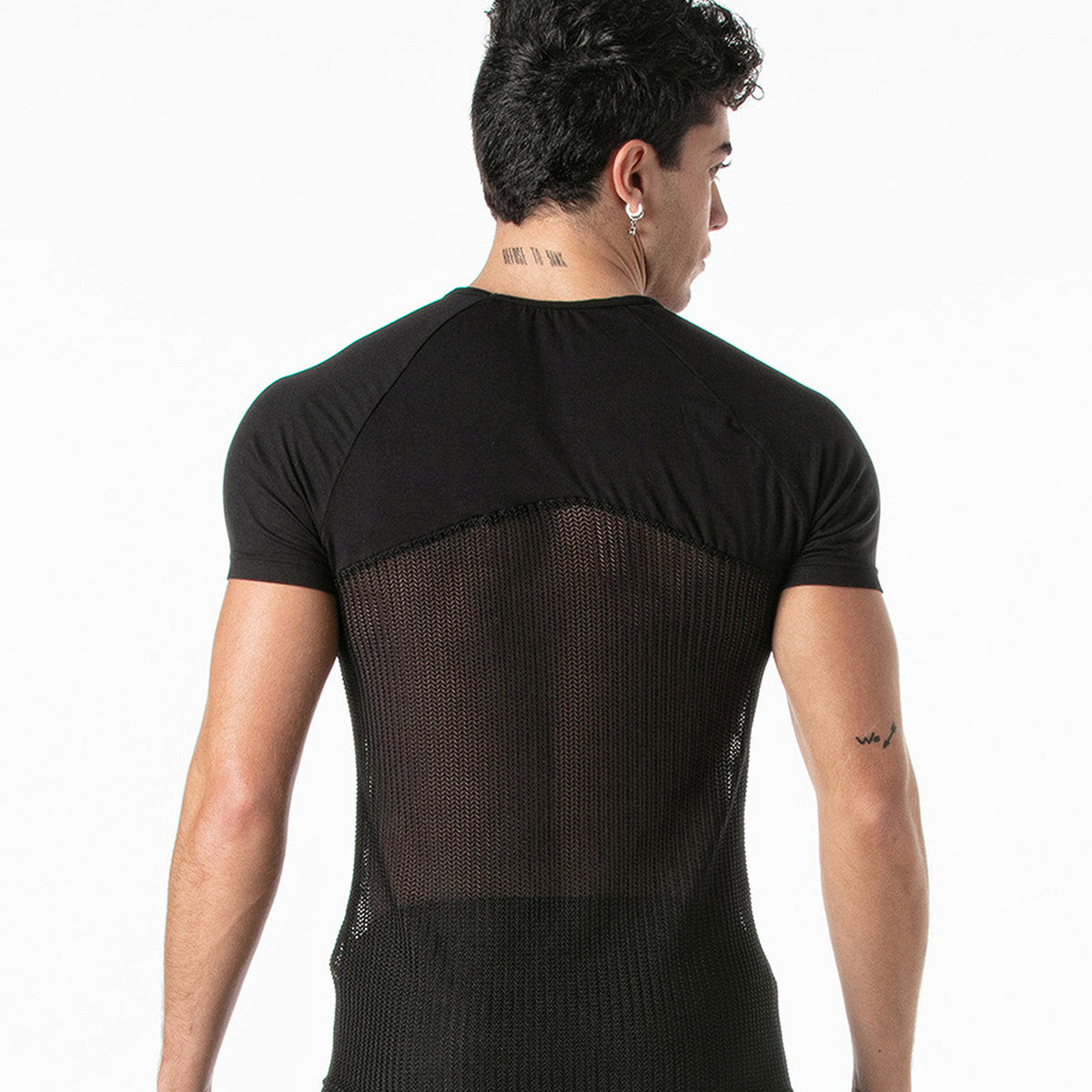 Invictus Mesh-T-Shirt Schwarz-1