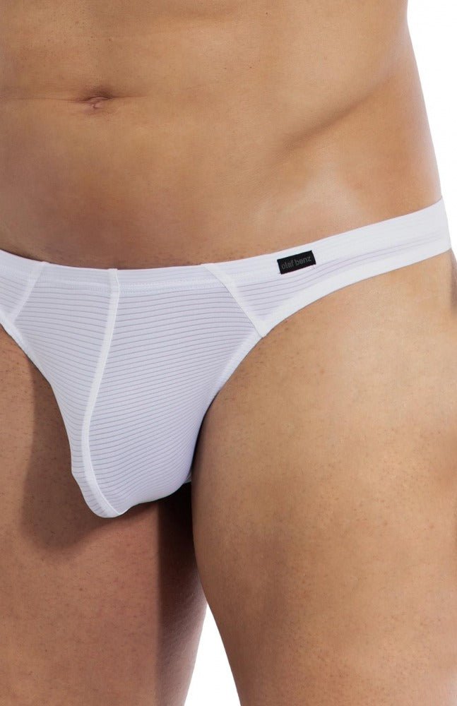 Ministring RED1201 – String aus transparenter Ringel-Mikrofaser - Olaf Benz - Shop Deutschland Noodosz
