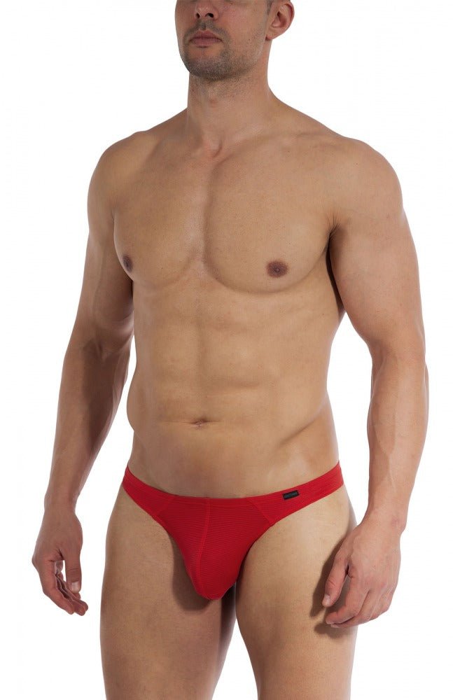 Ministring RED1201 – String aus transparenter Ringel-Mikrofaser - Olaf Benz - Shop Deutschland Noodosz