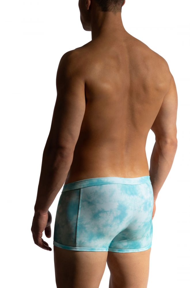 Micro Pants M2472 mit Wolkenprint und transparenten Einsätzen - MANSTORE - Shop Deutschland Noodosz