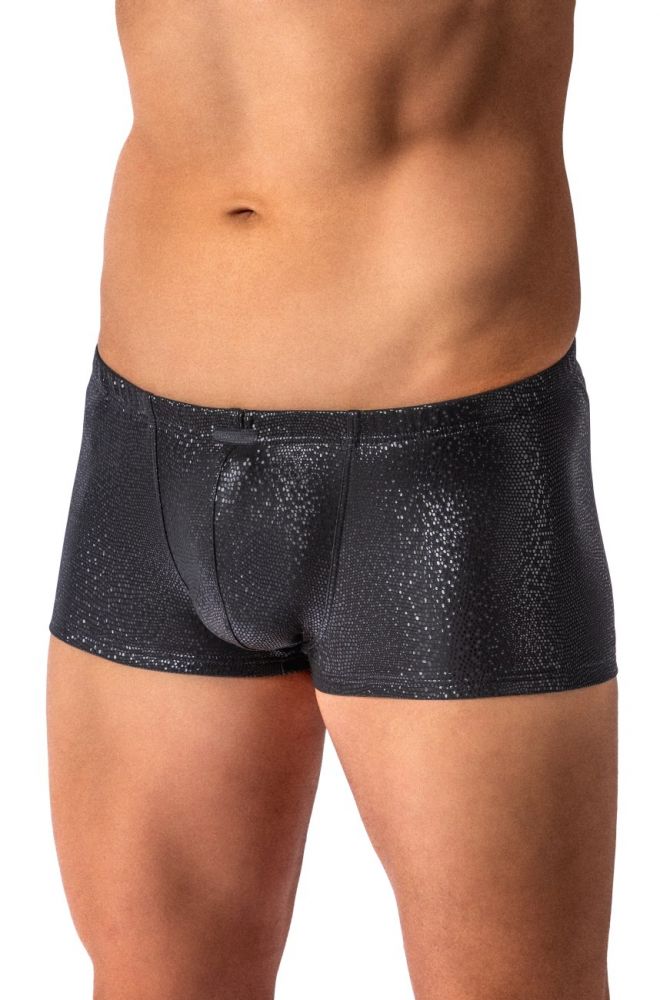 Micro Pants M2616 – kurze Boxershorts schwarz mit Bubble-Struktur - MANSTORE - Shop Deutschland Noodosz