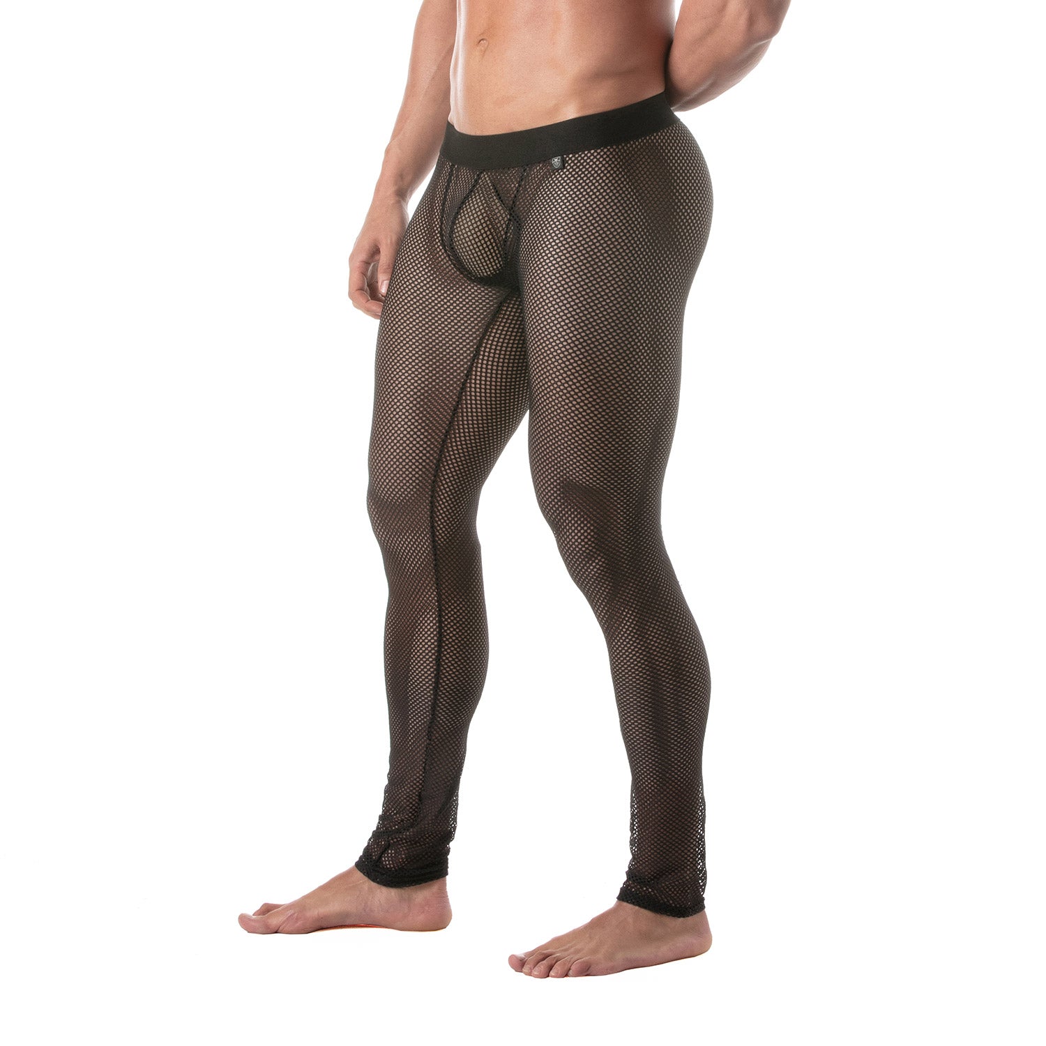 Circuit Fishnet-Leggings Schwarz