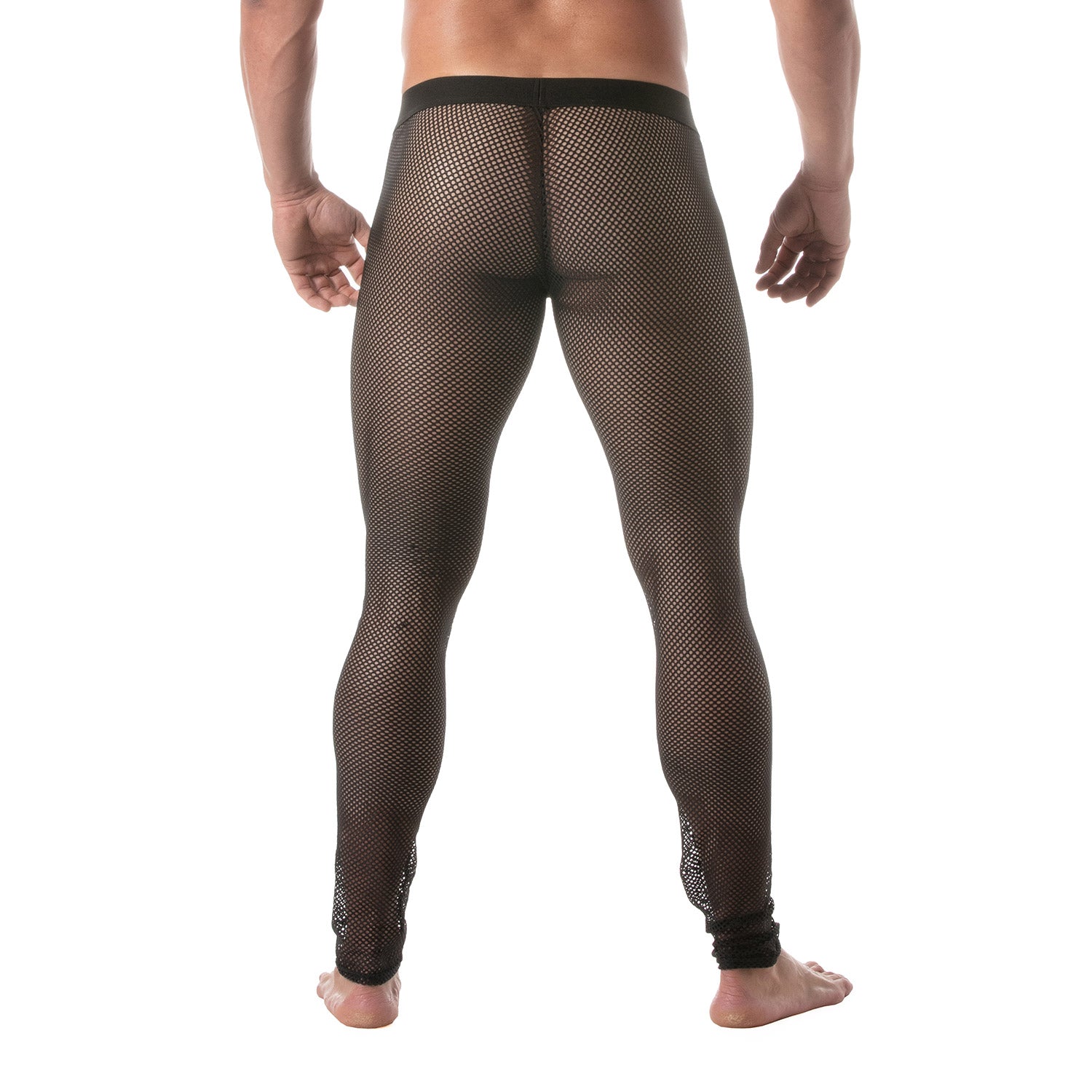 Circuit Fishnet-Leggings Schwarz