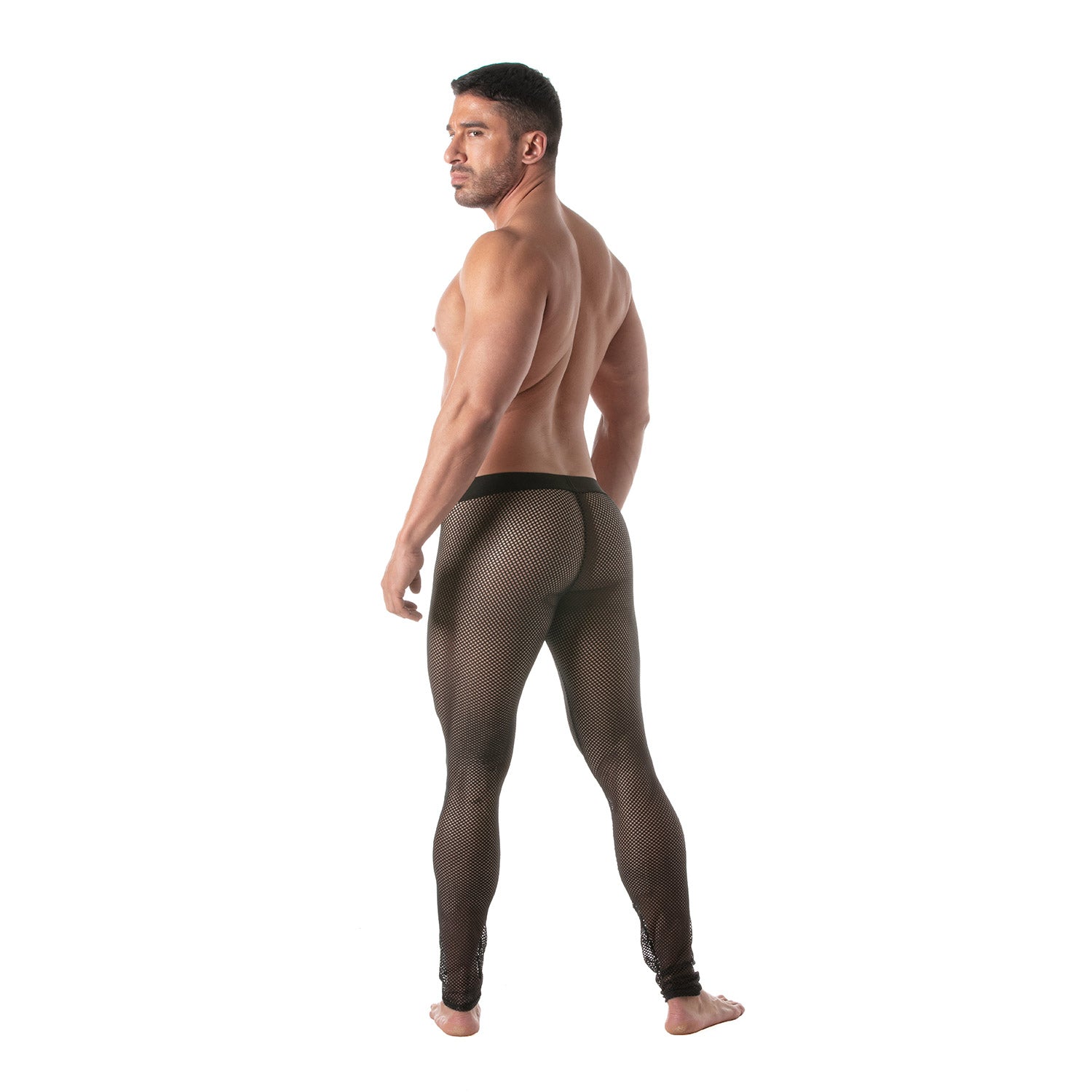 Circuit Fishnet-Leggings Schwarz