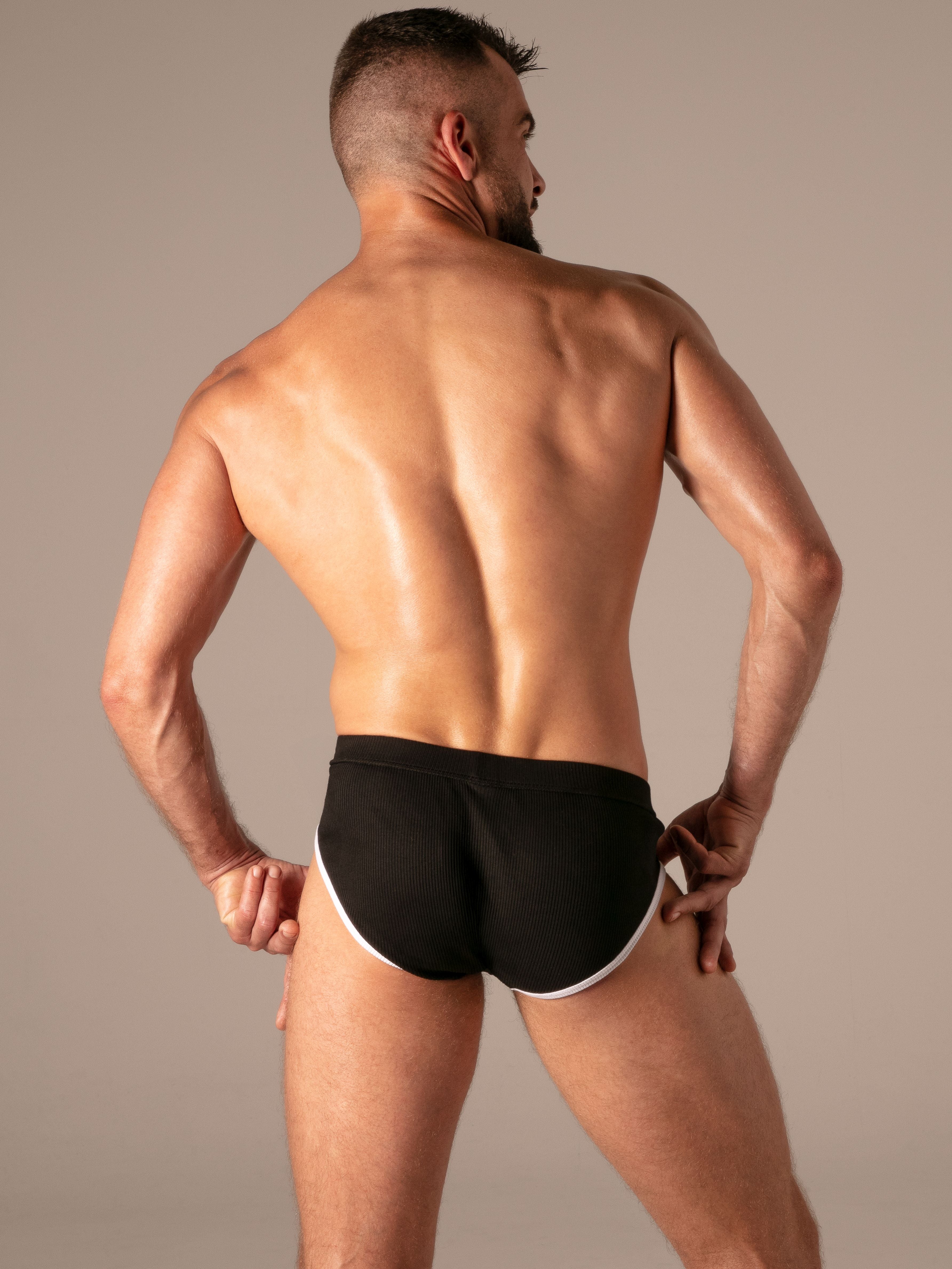 Rib Zip Briefs, Unterhose Slip ouvert