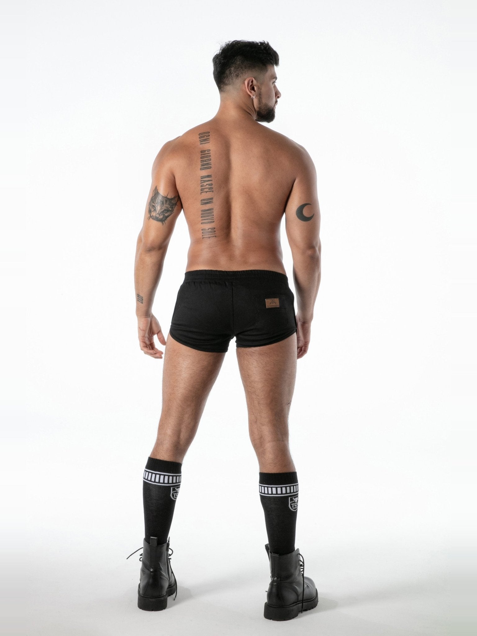 Raw Denim Retro Shorts, kurze Jeanshose - TOF Paris - Shop Deutschland Noodosz
