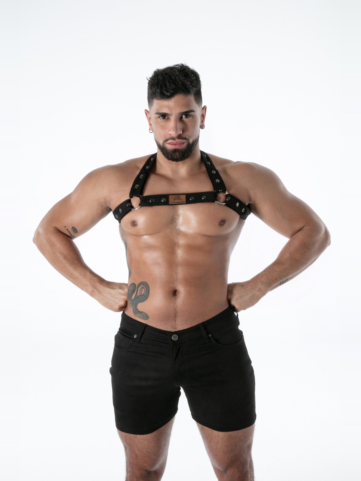 Raw Denim Bulldog Harness - TOF Paris - Shop Deutschland Noodosz