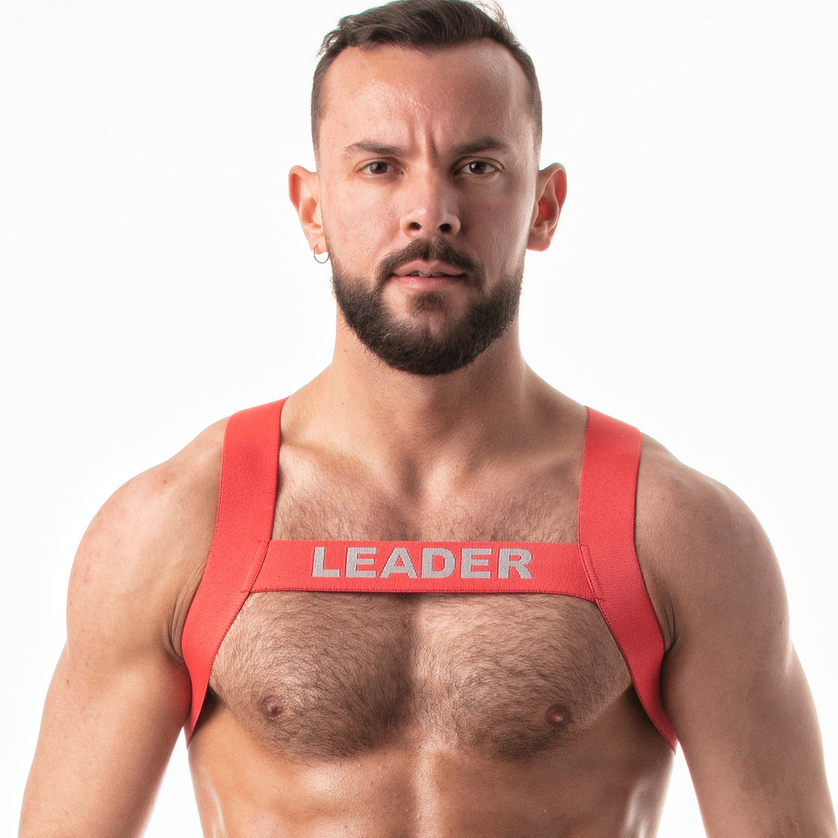 Klassisches Fetisch-Harness Rot-0