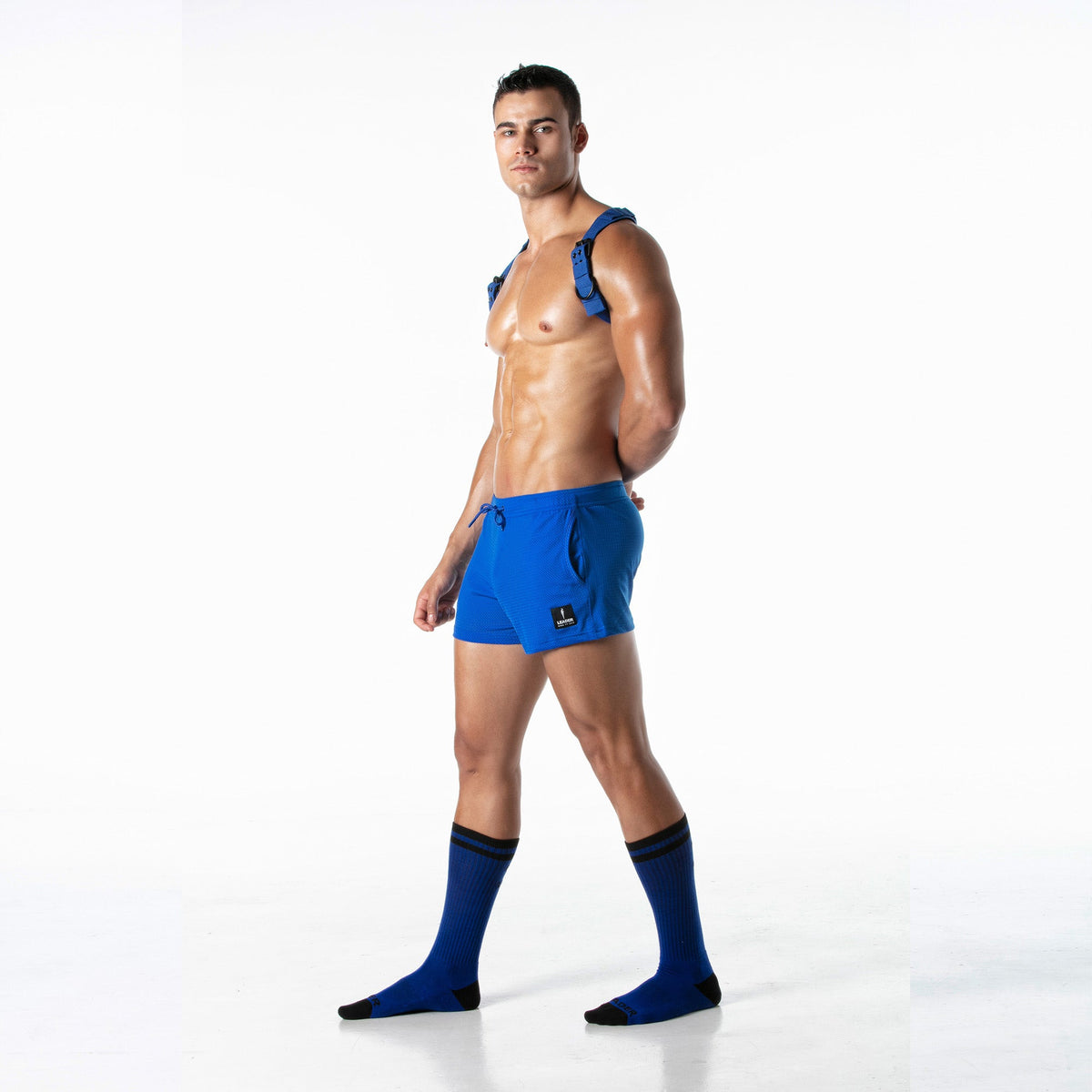 G.I. Booty Mesh-Shorts Blau-3